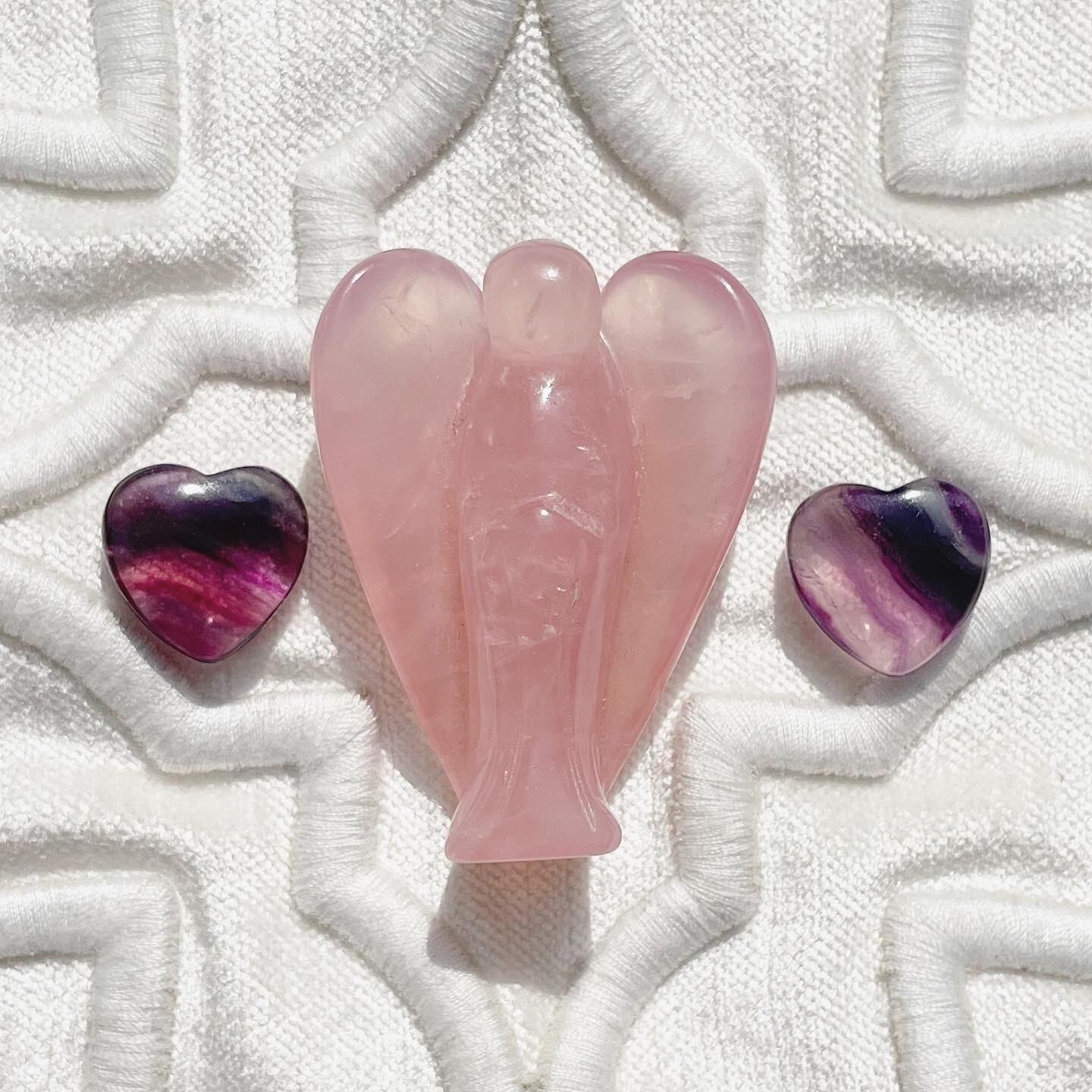 Rose Angel - Fluorite hearts B