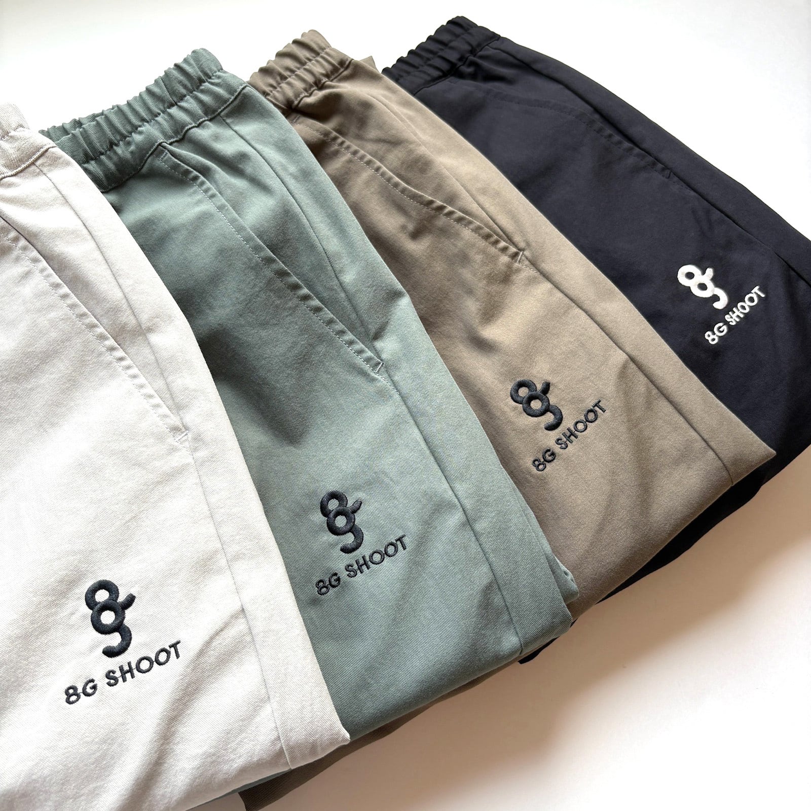 ONE TUCK STRETCH PANTS -BLACK- | 8G SHOOT WEBSTORE