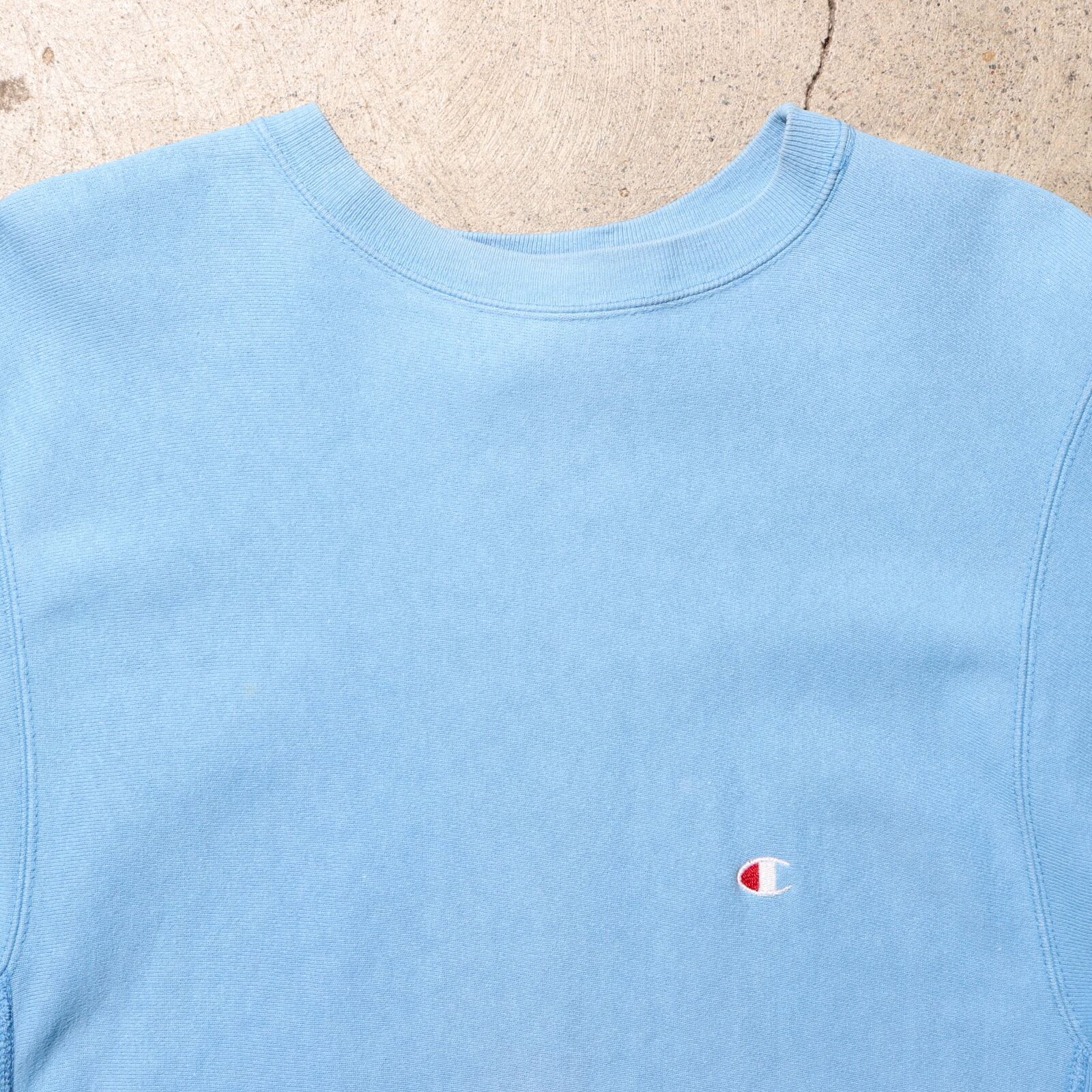 XL ベビーブルー 90s USA リバースウィーブ チャンピオン スウェット 