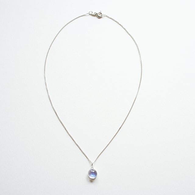 しずくガラスネックレスシルバーdrglcl1 | 銀工房wanling online shop