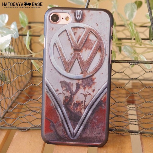 iPhoneケース RUSTY VW Early BUS RED