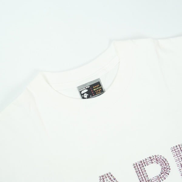 Size【M】 A BATHING APE ア ベイシング エイプ ラインストーンBAPE