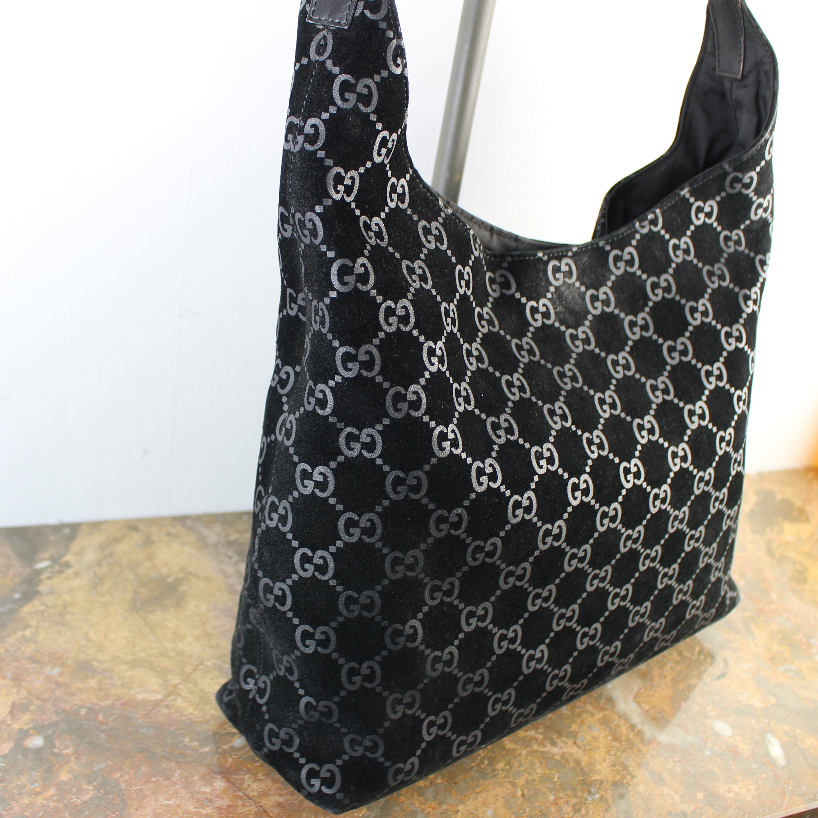 ◎.GUCCI GG PATTERNED EMBOSSED SEMI SHOULDER BAG MADE IN ITALY