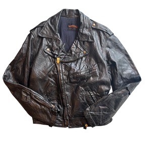 【古着】TAUBERS Double Riders Leather Jacket （Brown）