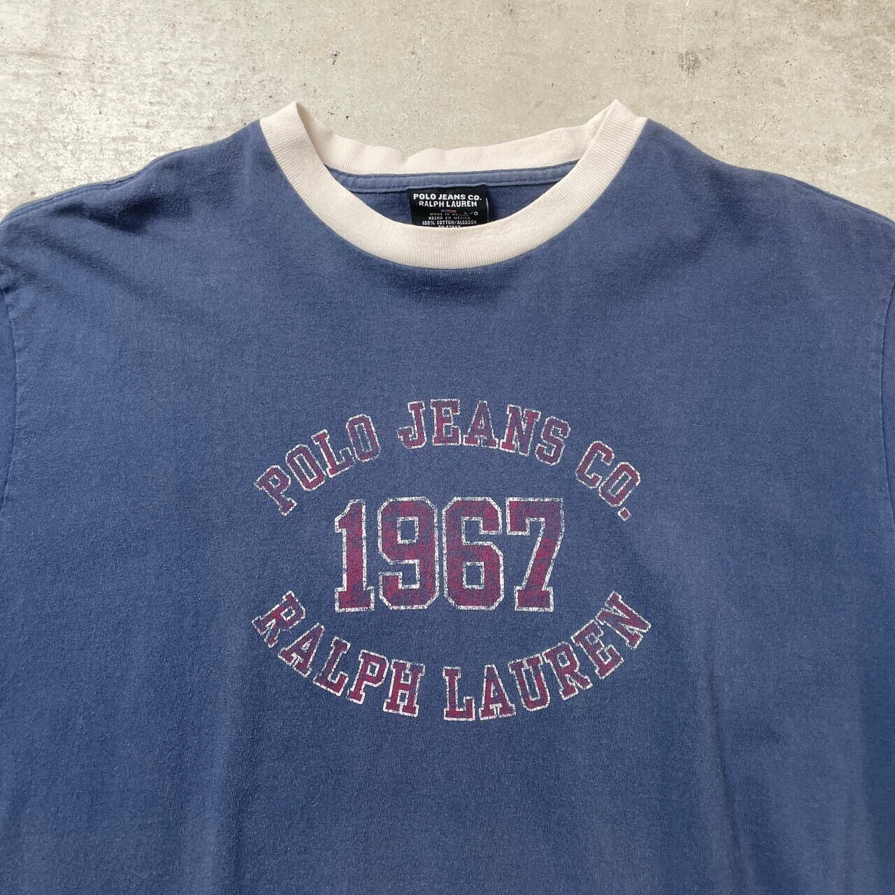 デッドストック USA生地 ポロラルフローレン リンガーTシャツ デッドストック USA生地 ポロラルフローレン リンガーTシャツ