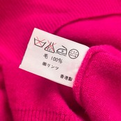 UNITED COLORS OF BENETTON ユナイテッドカラーズオブベネトン 長袖 ウール ニット セーター 46/ピンク レディース