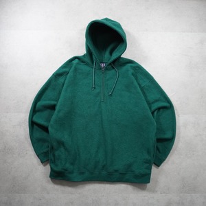 90s OLD GAP fleece half zip hoodie XL 古着