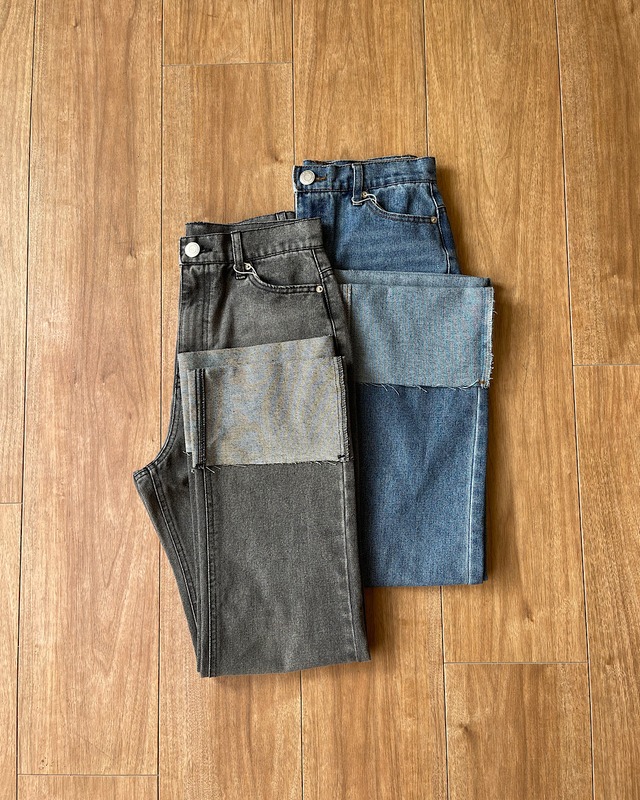 denim roll up pants