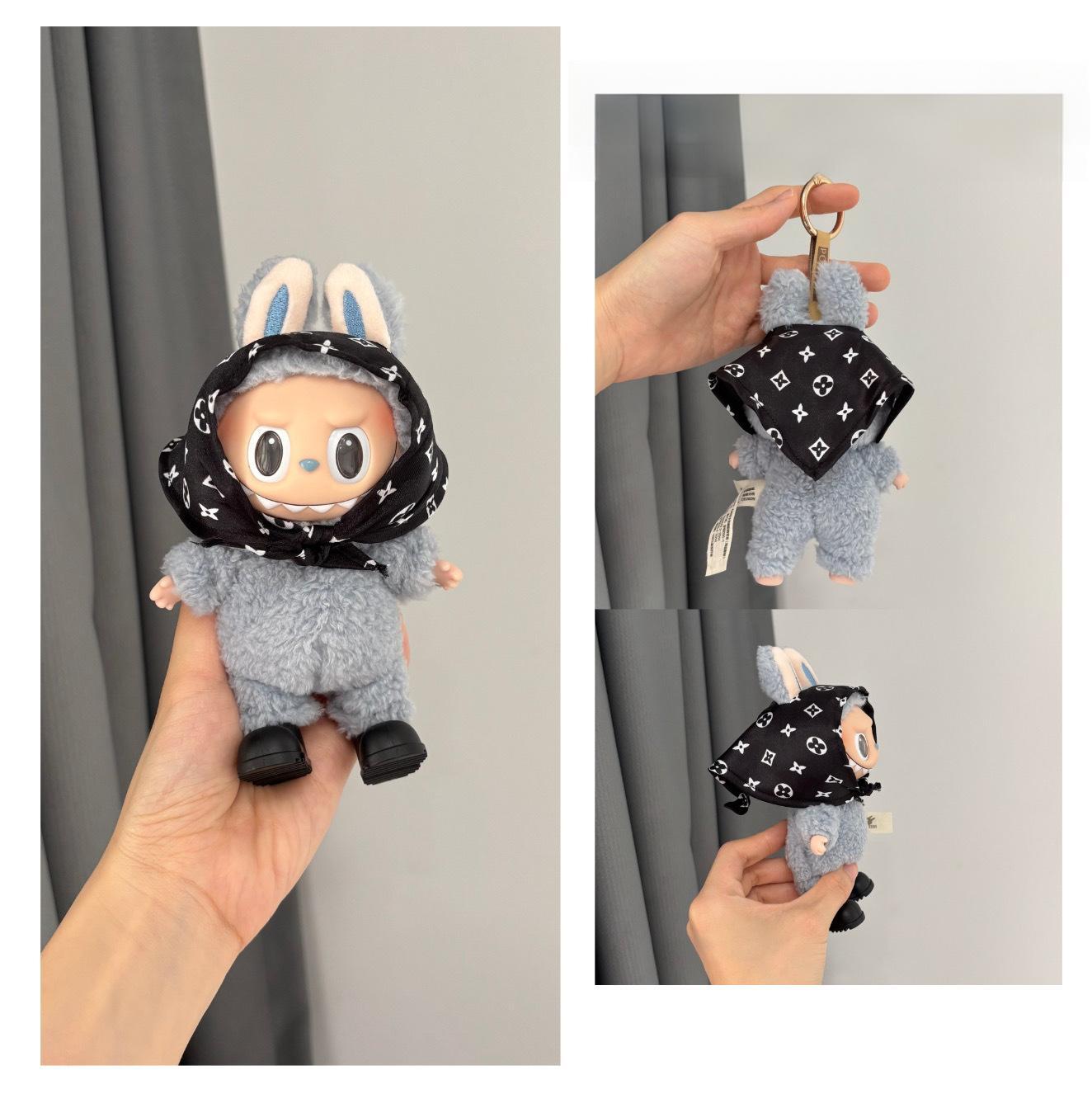 labubu 1〜3代対応 スカーフ ドール用 ターバン 頭巾 おしゃれ