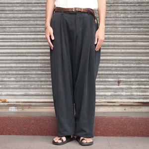 MAATEE&SONS for khaki "Military Slacks 俺の軍パン ドゥルン" -BLACK-