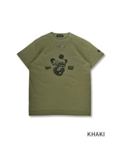 COOLAブルドッグプリントベーシックTシャツ (KHAKI)　CQ-49004