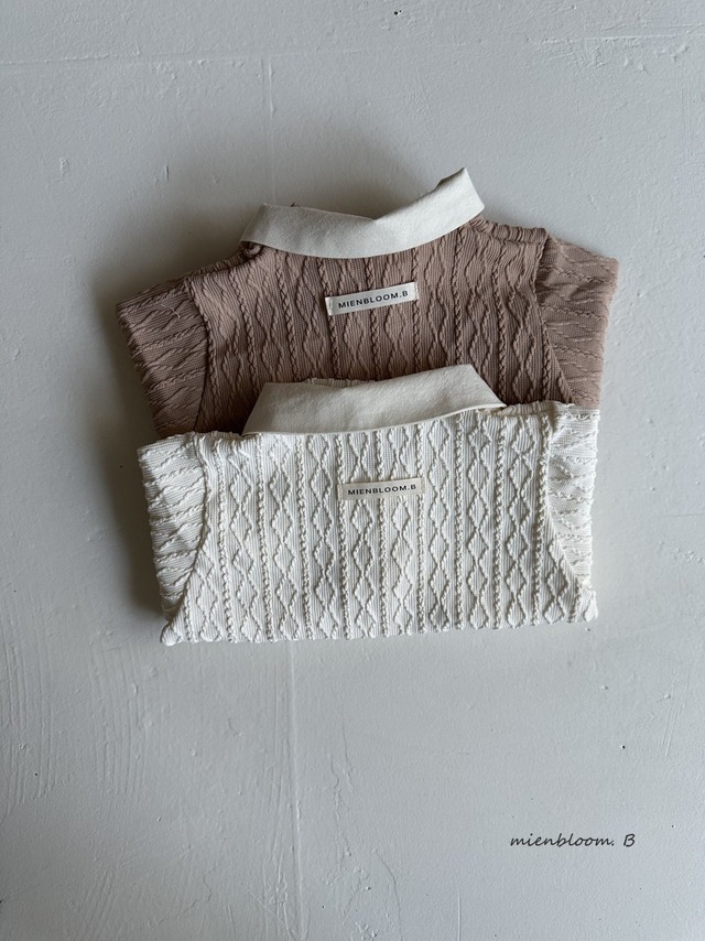 [ mien bloom B ] knit button suit