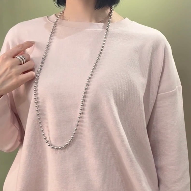 Christian Dior】2233 DIOR ロングボールチェーンネックレス 92cm 2way