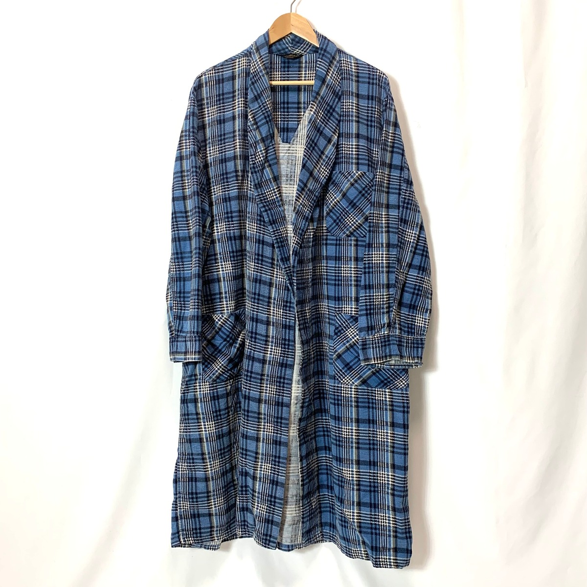 vintage old 80s Print Flannel Gown ROBARTプリントフランネルガウン ネルガウン ロバート メンズ