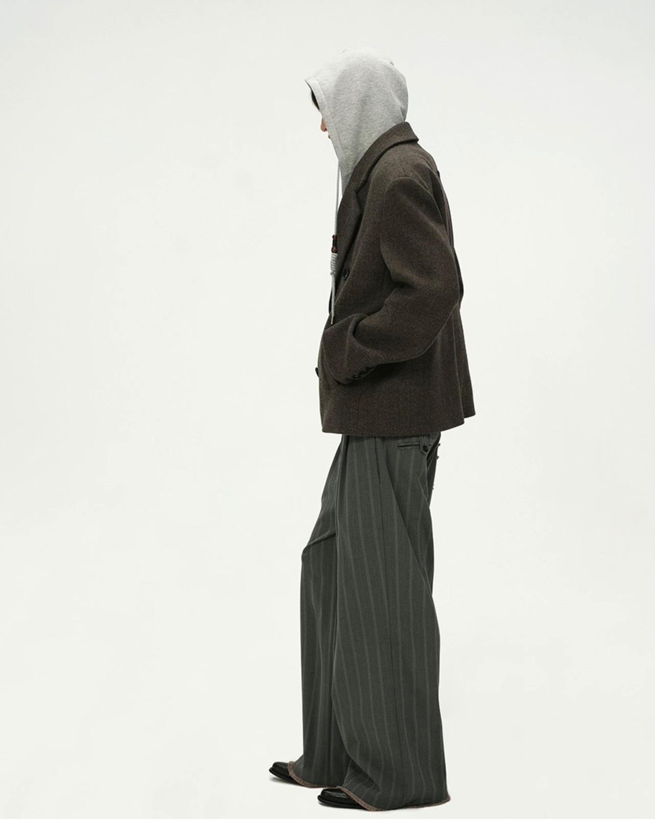 BALIANG Shadow Fall Double Patch Wide Trousers