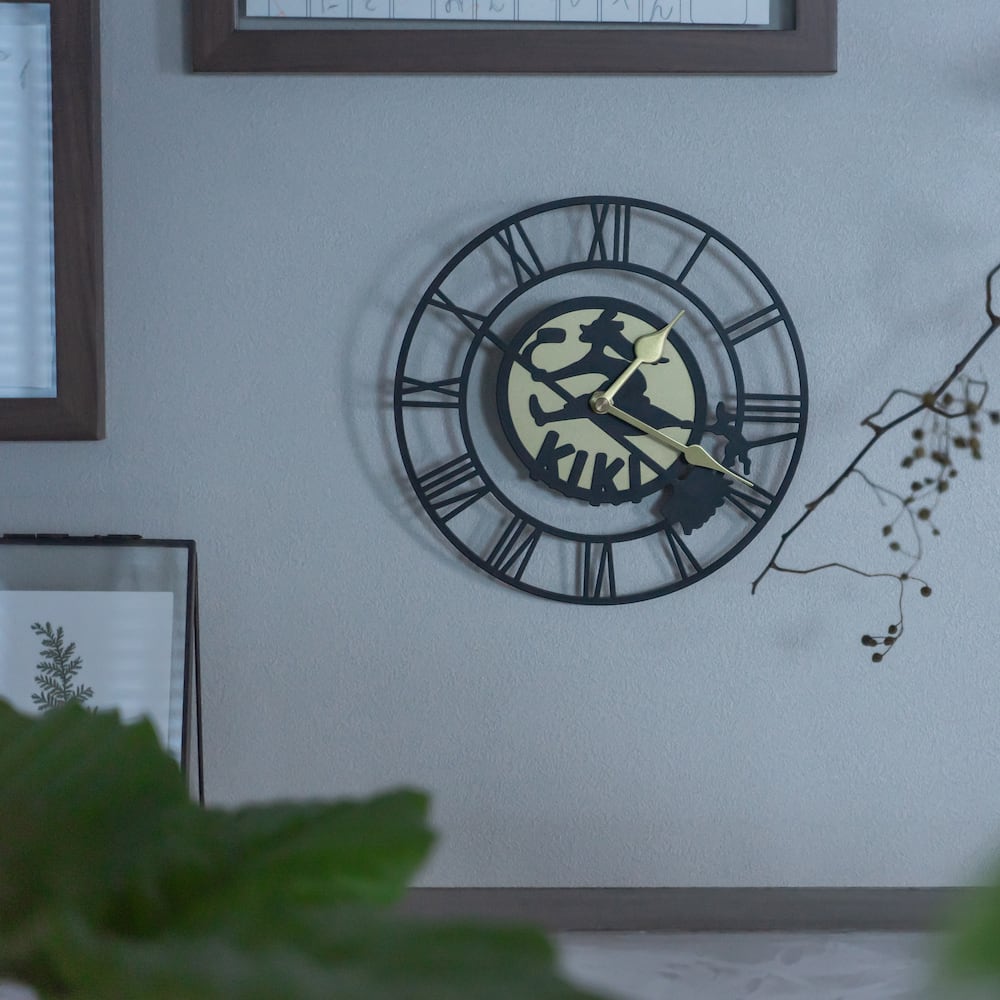 1週間セール【限定品・新品未使用】ジブリ　魔女の宅急便　キキの看板壁かけ時計