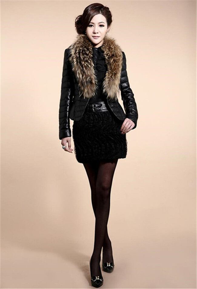 秋冬 フェイクファー 短いスタイル エレガント カジュアル コート フェイクファー スリムフィット スリム 新