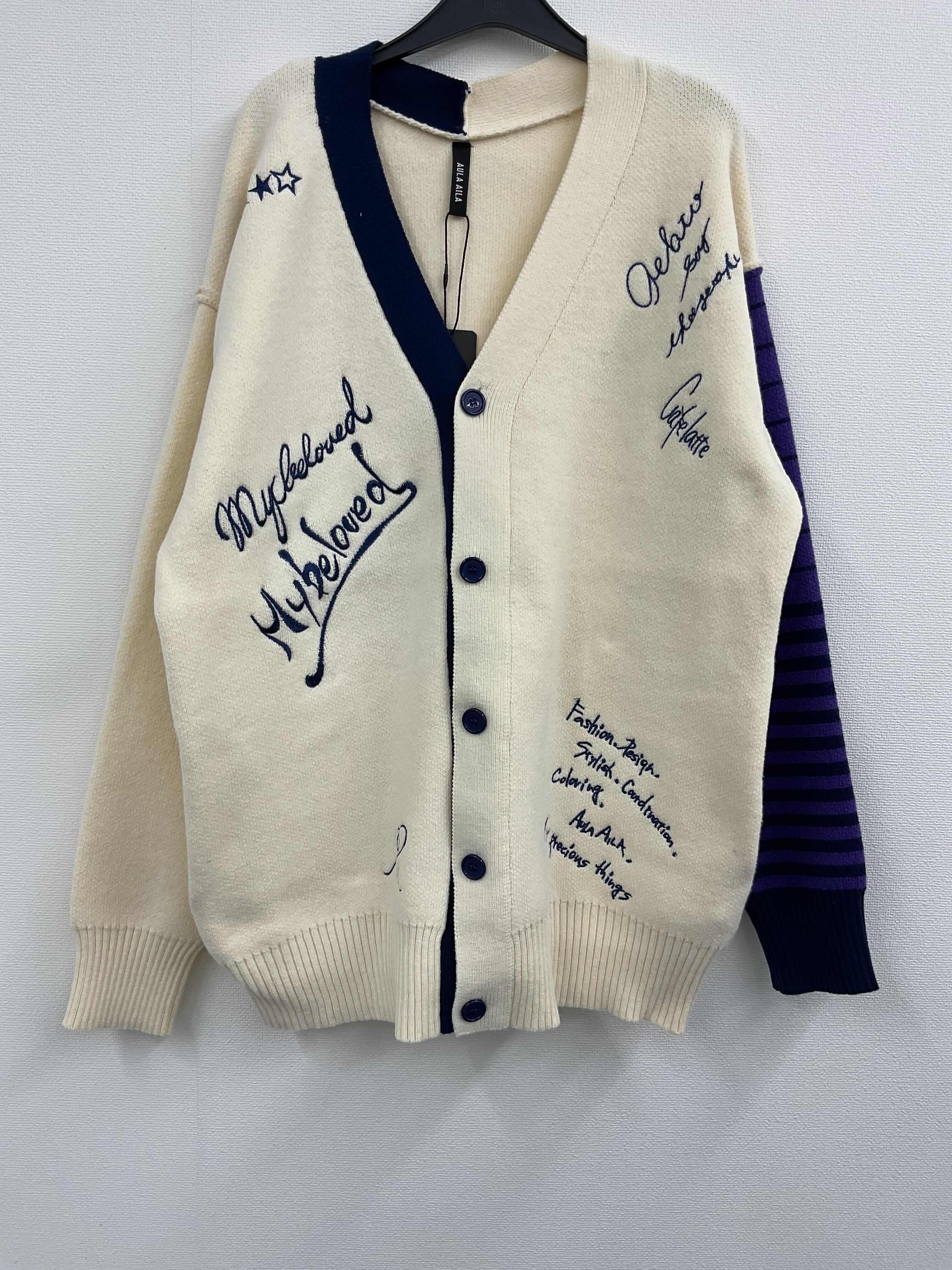 AULA AILA　メッセージロゴカーディガン メッセージロゴカーディガン（カーディガン/ボレロ）｜AULA AILA