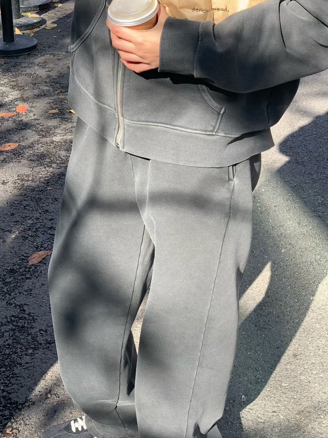 (予約) verveine / Pigment fleece-dyed sweatpants 1color