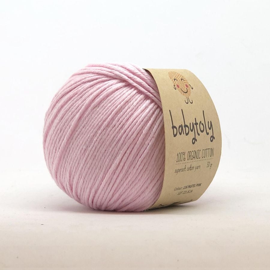 babytoly / Organic Cotton Yarn / PASTEL PINK