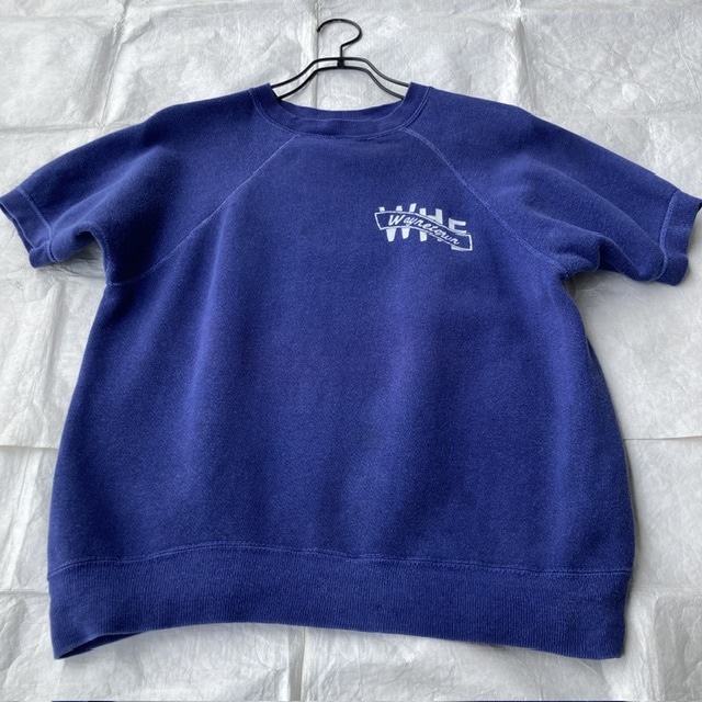 半袖スウェット 60s Wayne Town ブルー ヴィンテージ古着 画像2