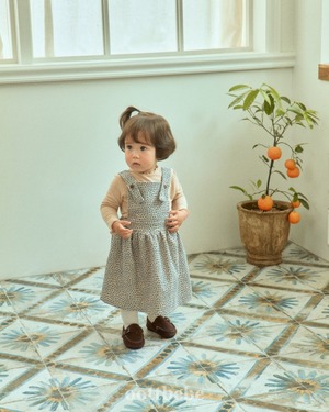 [oottbebe] Bloom Suspenders Dress / [오뜨베베] 블룸멜빵원피스