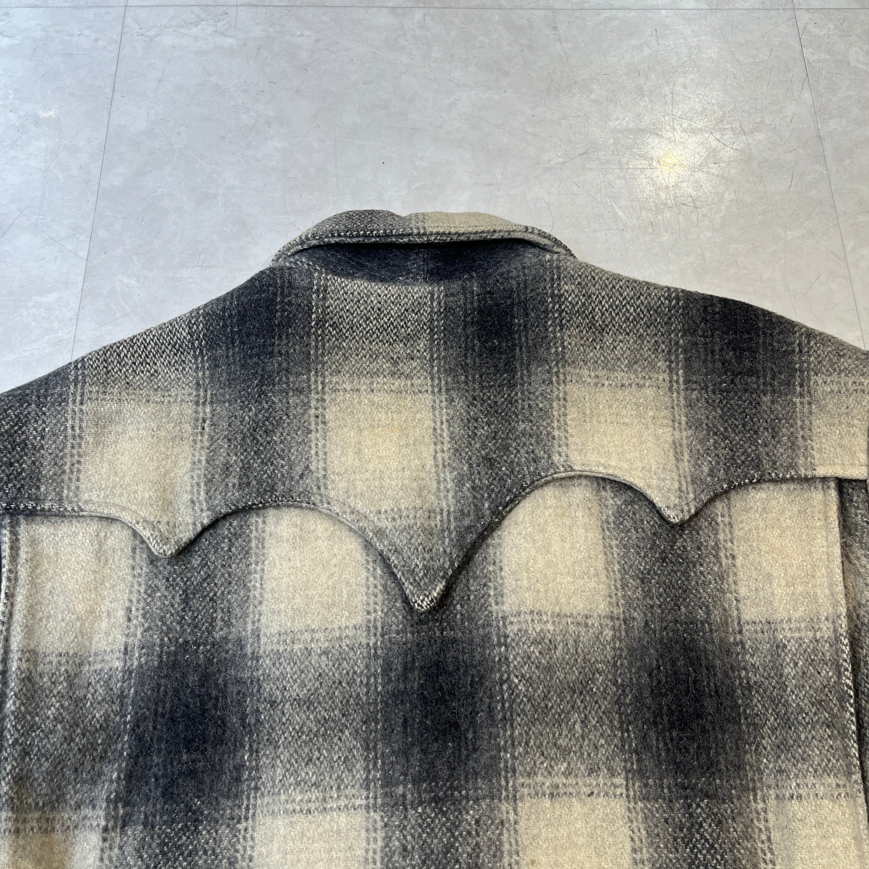60s Rugby Wool Half Coat 60年代 ウール ハーフコート オンブレ