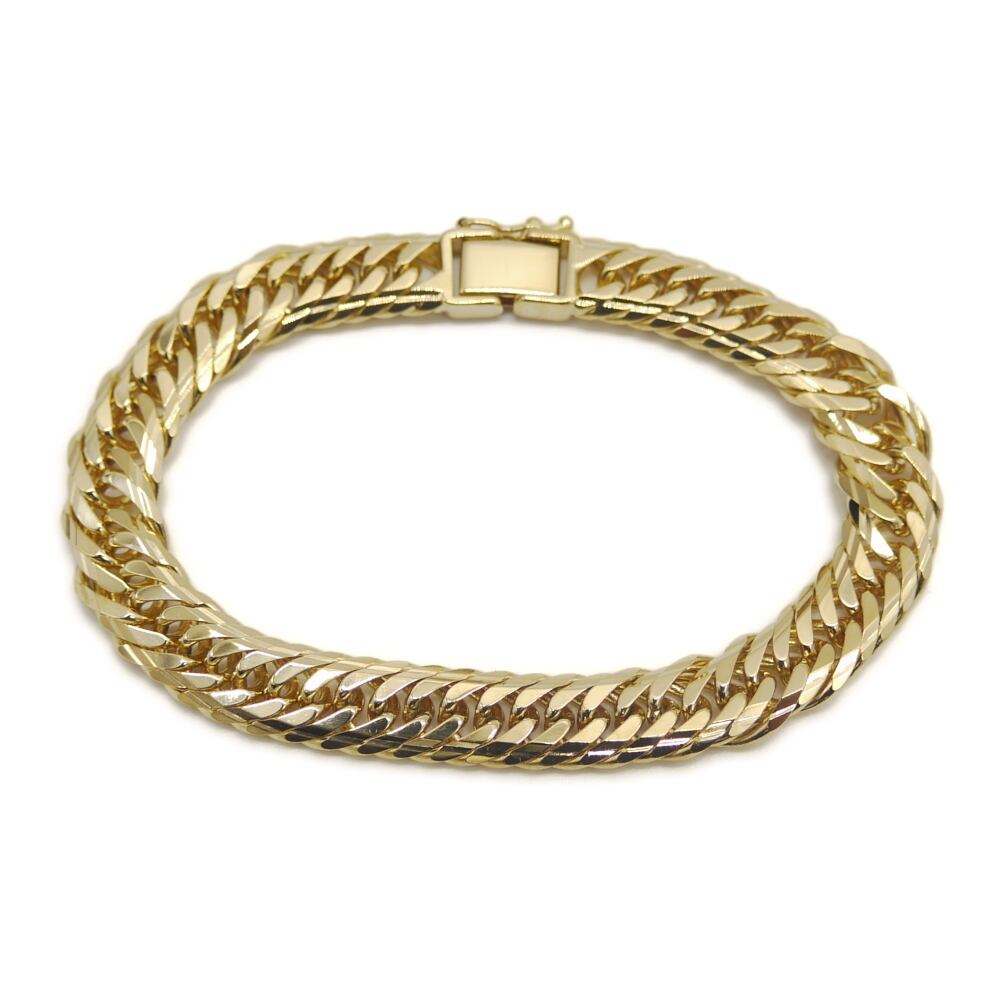 30g K18 喜平14面トリプルブレスレット 18金 ブレス Y04963 30g K18 喜平14面トリプルブレスレット 18金 チェーンブレスレット