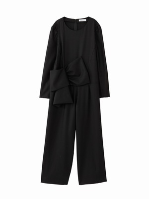 Ribbon overalls  / black / W15DR01