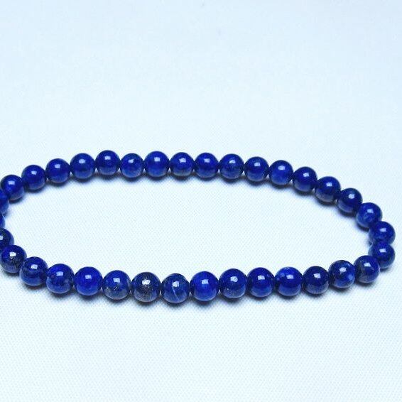 ラピスラズリ ブレスレット 5mm 一点物 メール便可 [M便 1/10] 111-48386