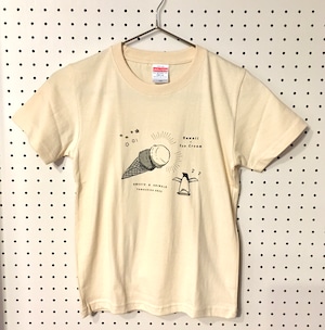 【やましな】HOWHOUSEコラボ キッズTシャツ ペンギンアイス