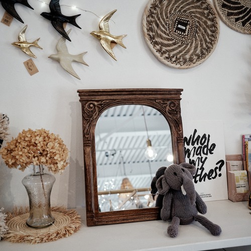 マンゴーウッドウォールミラー