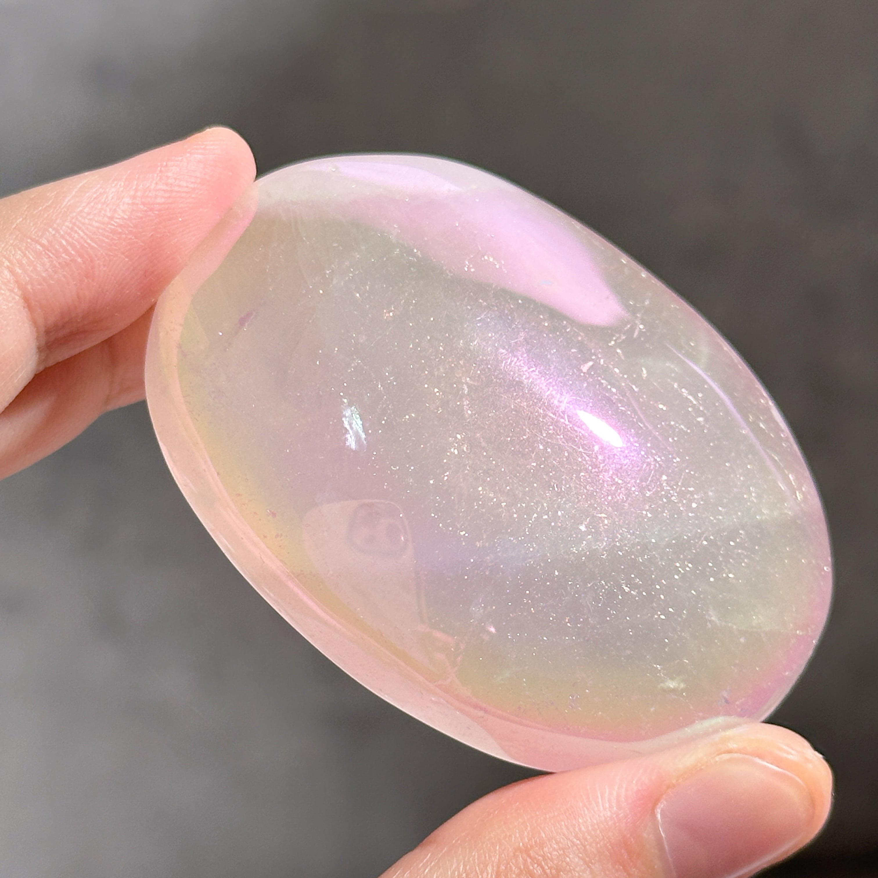 エンジェルオーラローズクォーツ パーム02✧ Angel Aura Rose Quartz