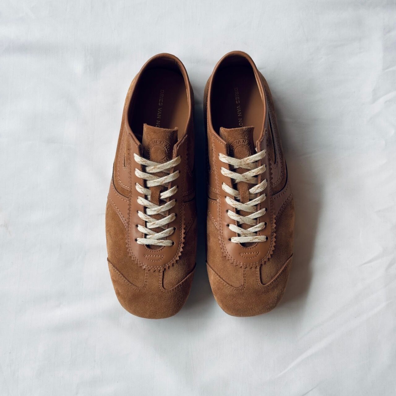 25aw 25aw Dries Van Noten スエードスニーカー 38 Dries Van Noten 