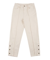 【#Re:room】COTTON TWILL HEM BUTTON TRACK PANTS［REP202］