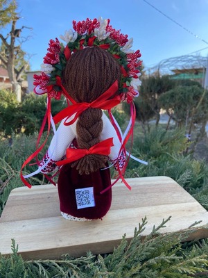 UA.Designer手作りモタンカ 25cm（ウクライナの御守り）