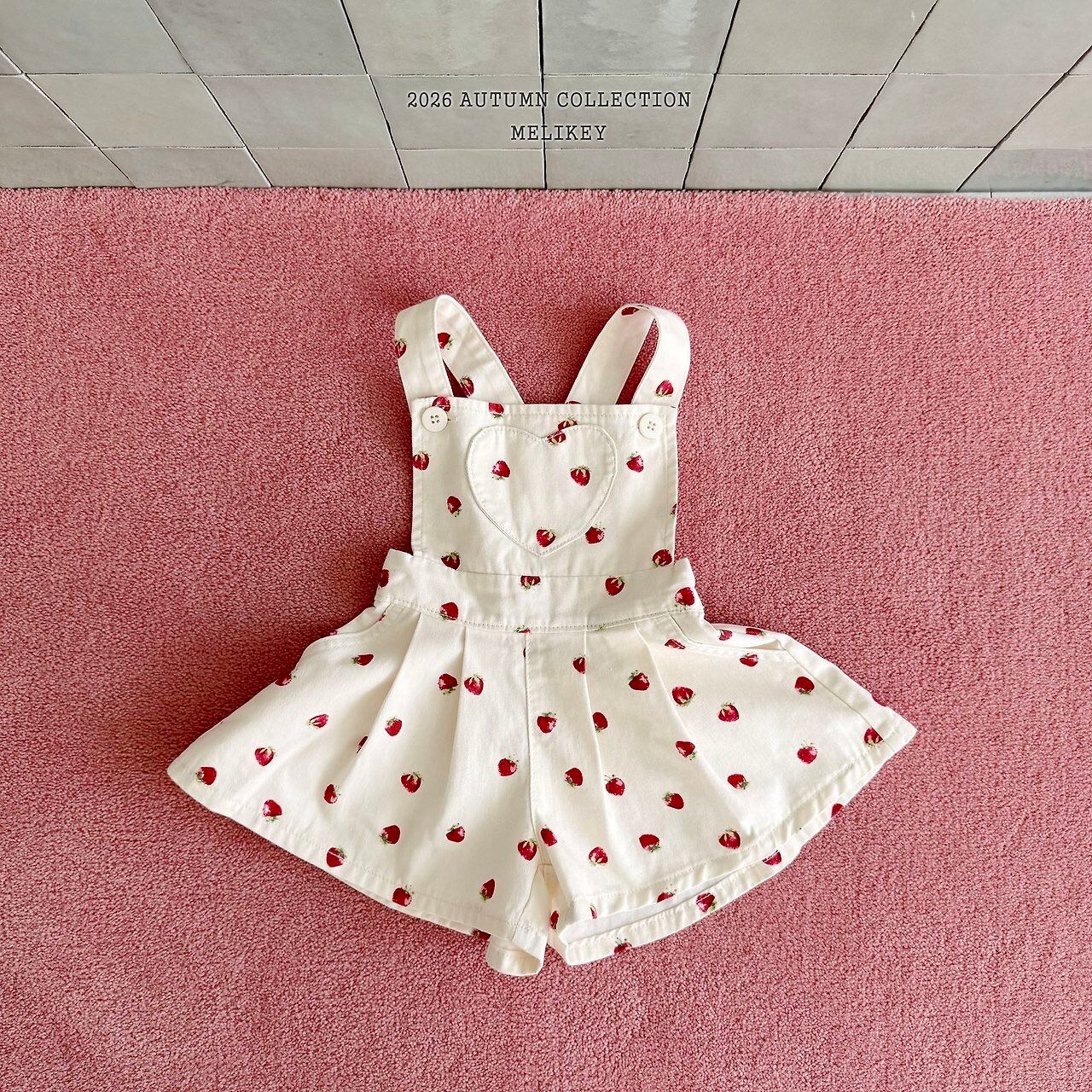 【予約/送料無料】melikey / Strawberry Heart Suspender