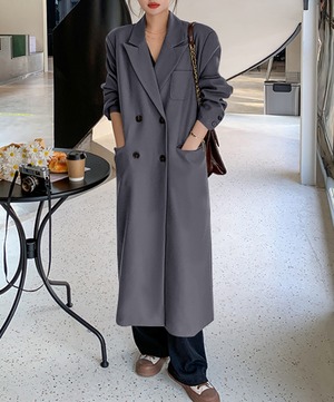 シティドレープロングコート 3color A0645