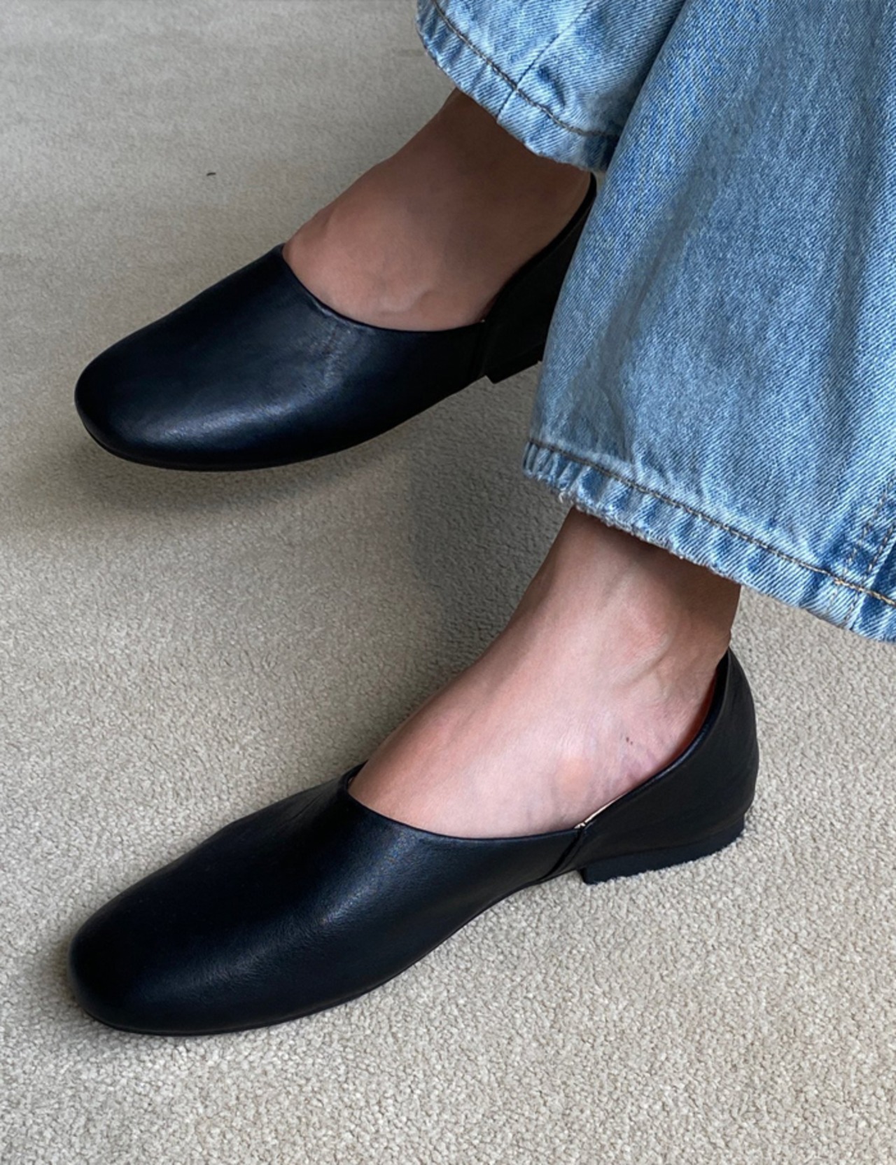 【25aw】Pebble Soft Flat Shoes_2colors