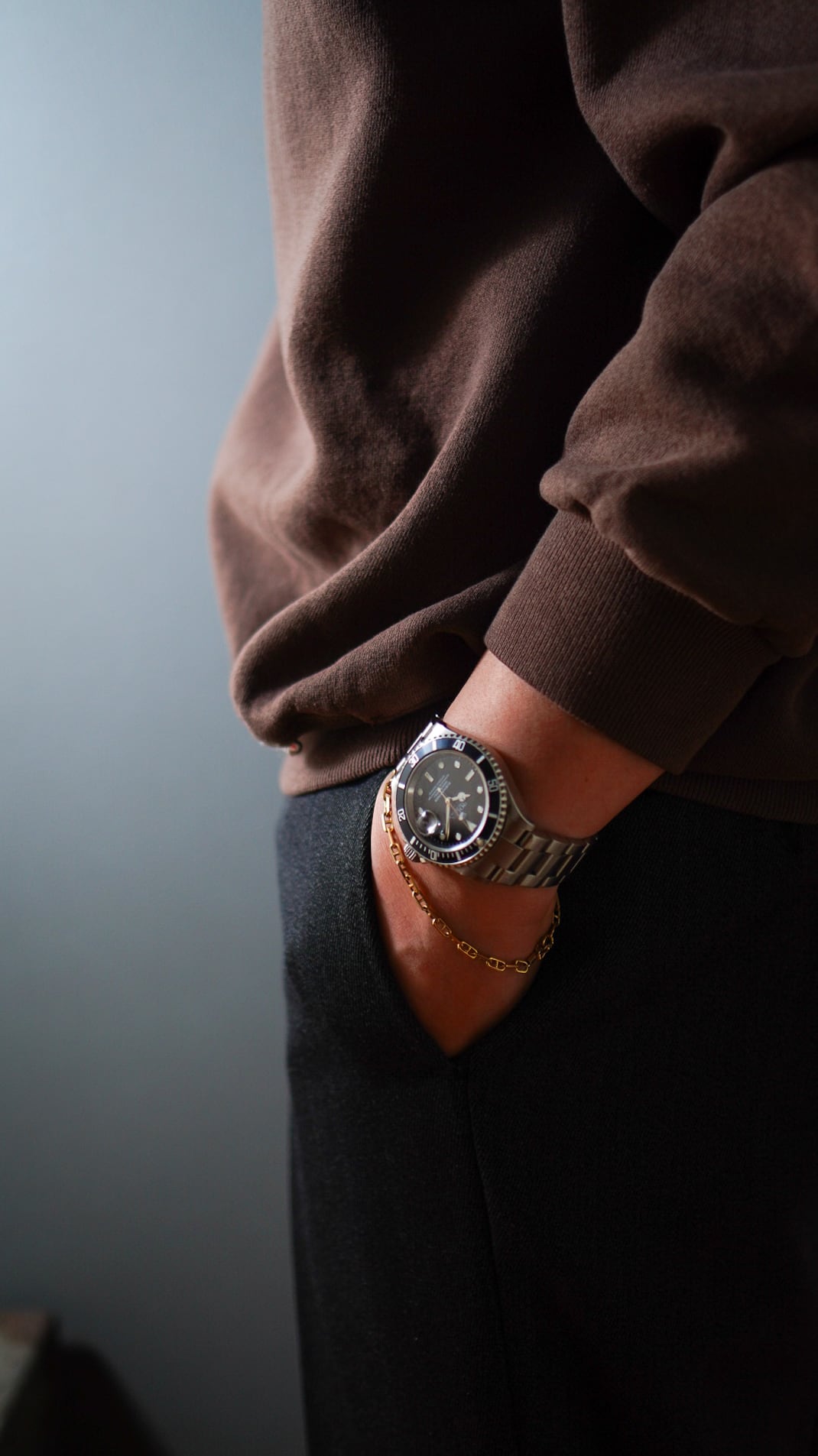 VINTAGE】U.S. VINTAGE K14 イエロー ゴールド アンカー チェーン