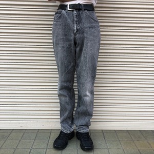 90s アイルランド製 Lee Riders リー ライダース ジーパン ストレート ブラックデニム ジーンズ ヴィンテージ 200 リーバイス 黒 72cm 80s