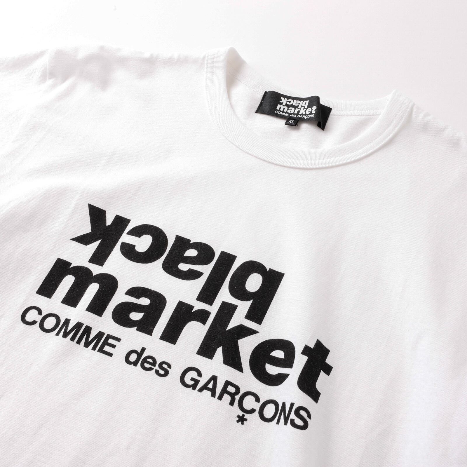 未使用】COMME des GARCONS black market big size Teeshirt made in 