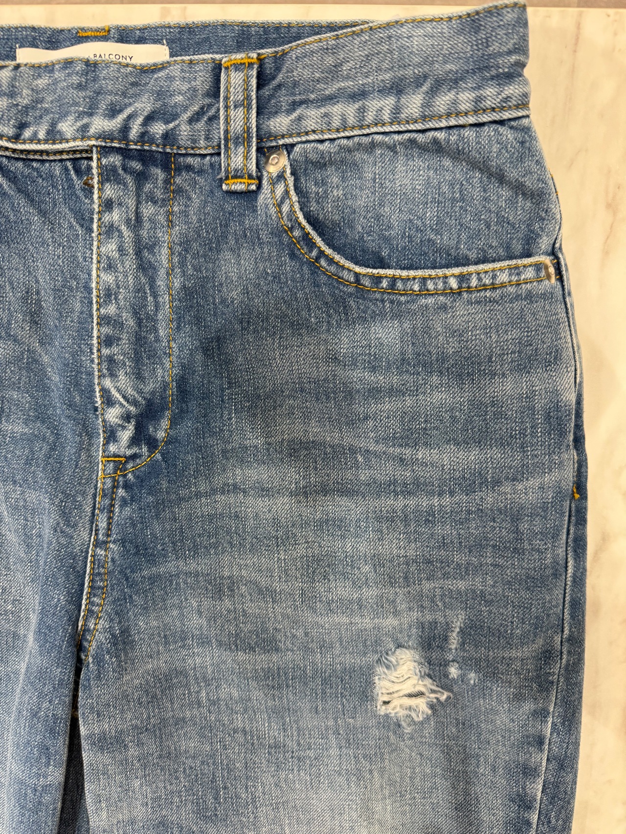 BORDERS at BALCONY 2色展開　BOOTCUT DENIM ブーツカットデニム