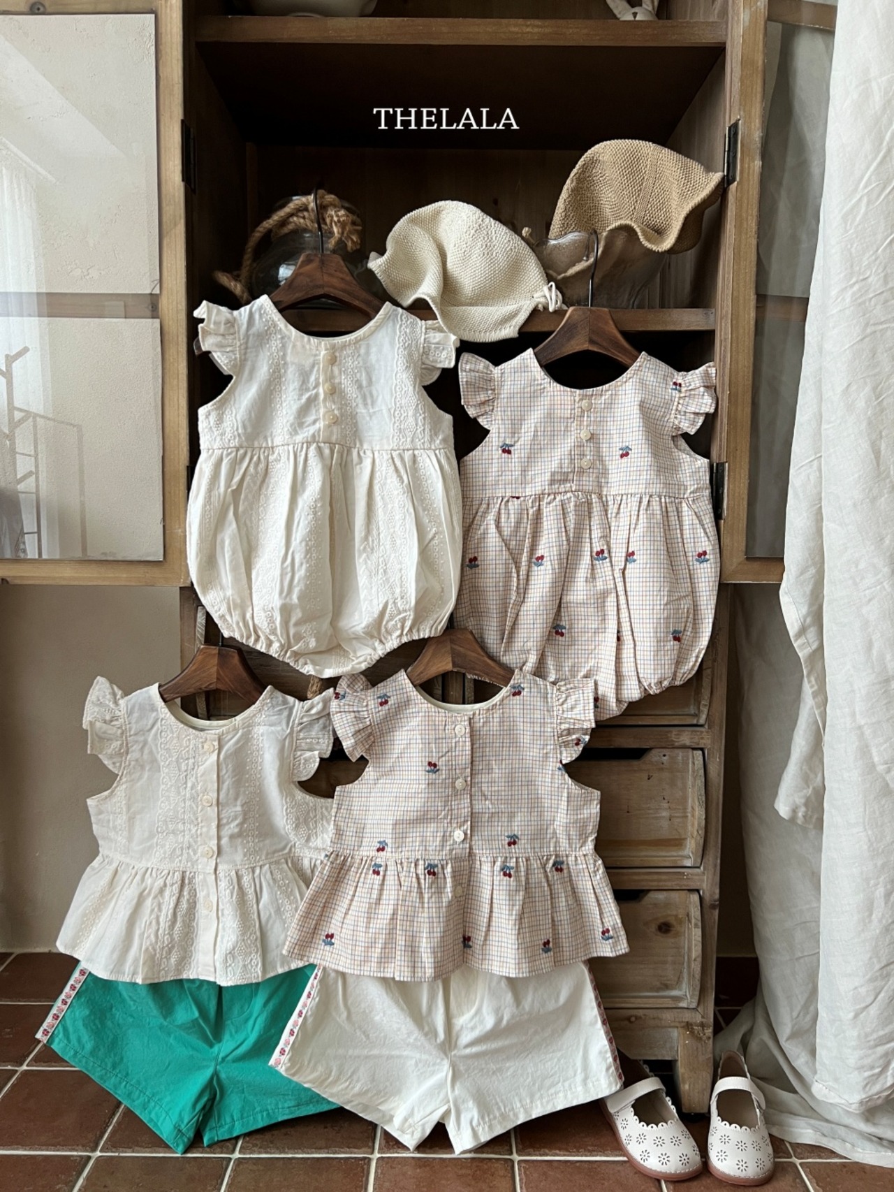 [THELALA] Cherry Bodysuit / [더랄라] 앵두슈트