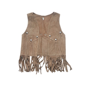 Vintage | Suede Fringe Vest