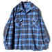Pendleton [PENDLETON] Vintage Open Collar Wool Shirt [1970s-] Vintage Wool Shirt