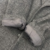 PAPAS パパス × Harris Tweed ハリスツイード ウール テーラードジャケット ブレザー M/グレー メンズ