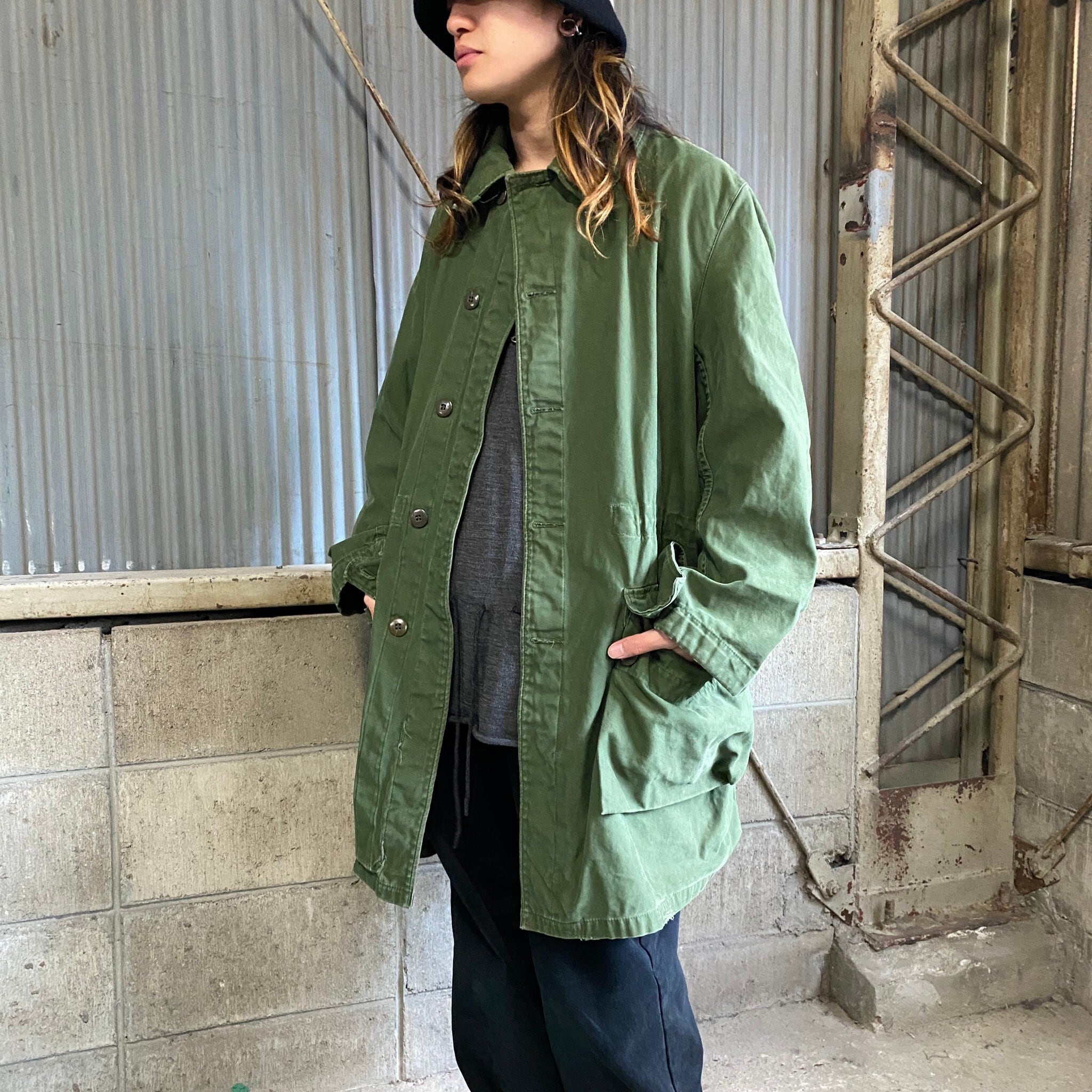 ビンテージ スウェーデン軍 M59 ミリタリー フィールドジャケット コート メンズxl相当 古着 ヴィンテージ ミリタリージャケット Vtg Cave 古着屋 公式 古着通販サイト 30 Off Sale開催中