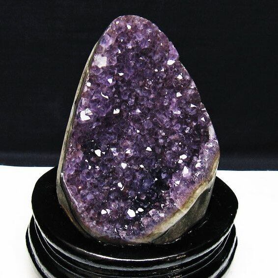 アメジスト クラスター ウルグアイ産 原石 amethyst 一点物 台座付属 182-7926