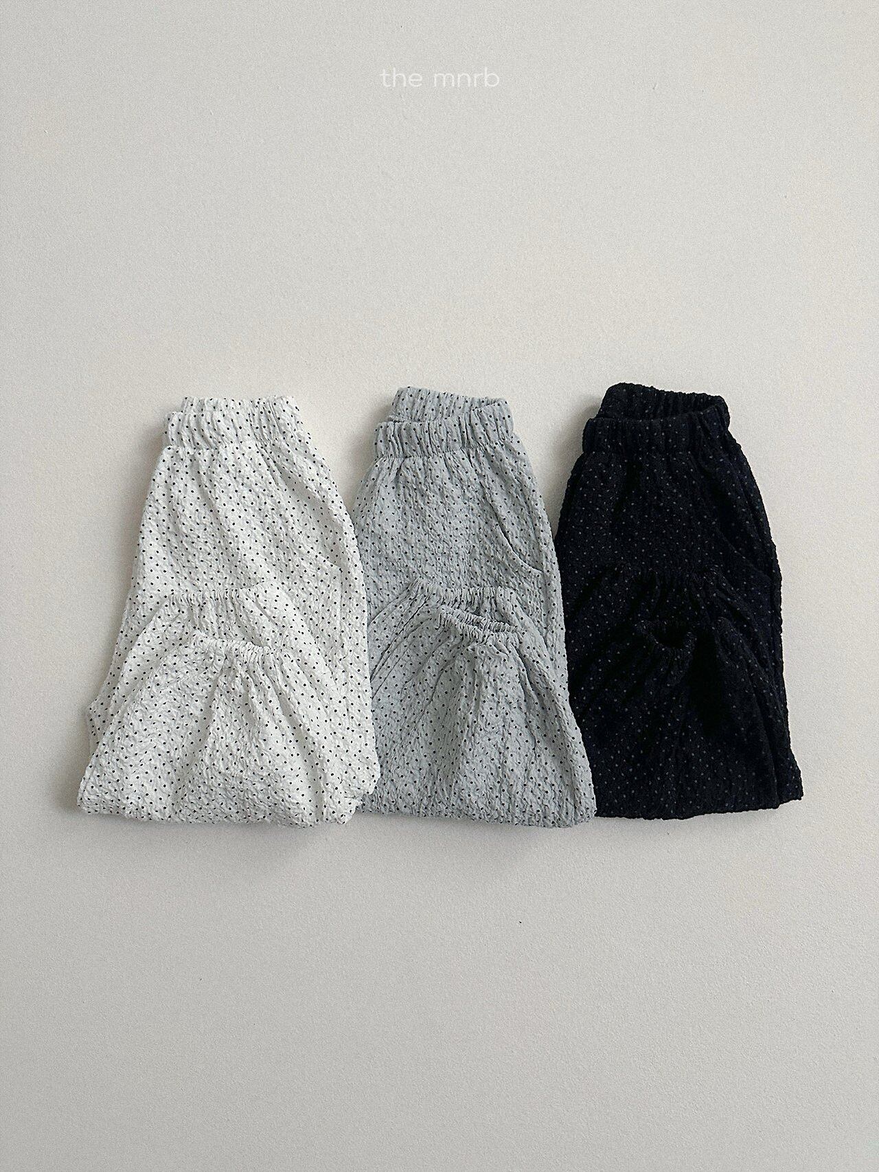 《予約》送料無料 【mini robe】Dot Jogger Pants